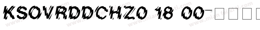 KSOVRDDCHZ0 18 00字体转换